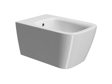 NUBES 55 - Wall-hung back to wall ceramic bidet with overflow by GSI ceramica - view 2